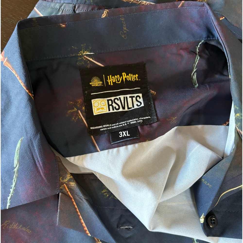 RSVLTS Harry Potter Wand 3X Womens Button up